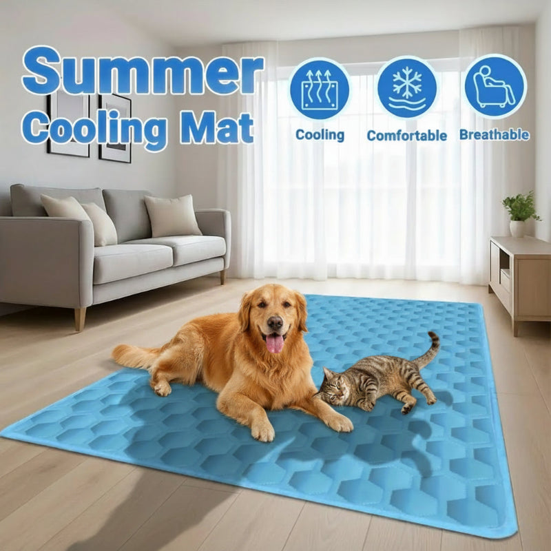 The Yanand HydroCool™ Pressure-Relief Mat. Instant temperature regulation for active dogs